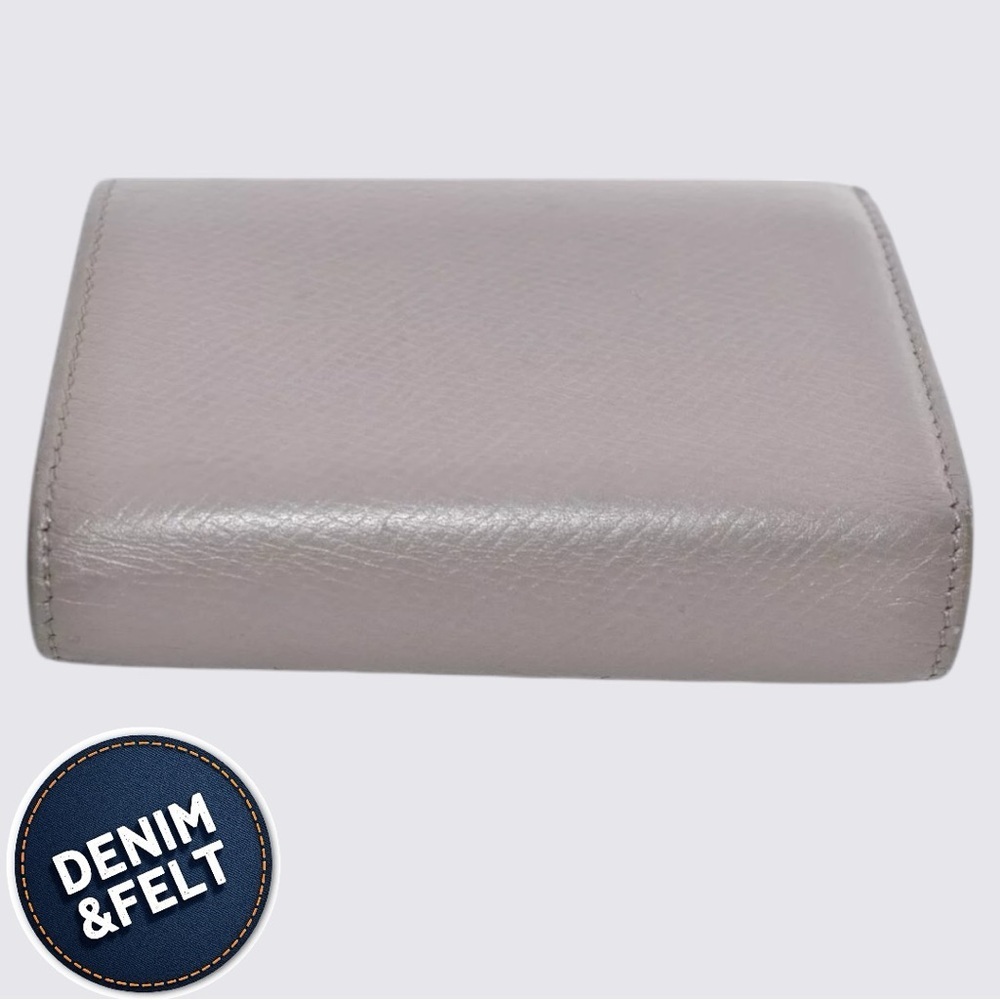 CELINE Women’s Small  Tri-Fold Wallet Leather | Color: Greige | w/Box & Bag 🩶🩶 - Picture 9 of 14